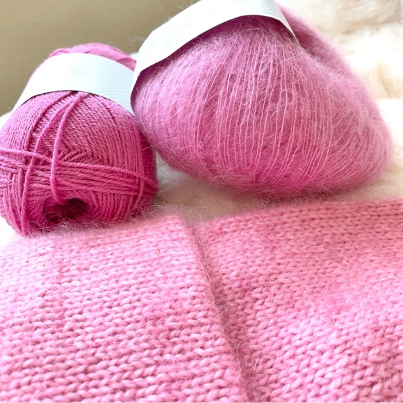 SANDNES GARN Sunday Yarn + Tynn Silk Mohair Yarn New 2 Skeins - Picture 9 of 9